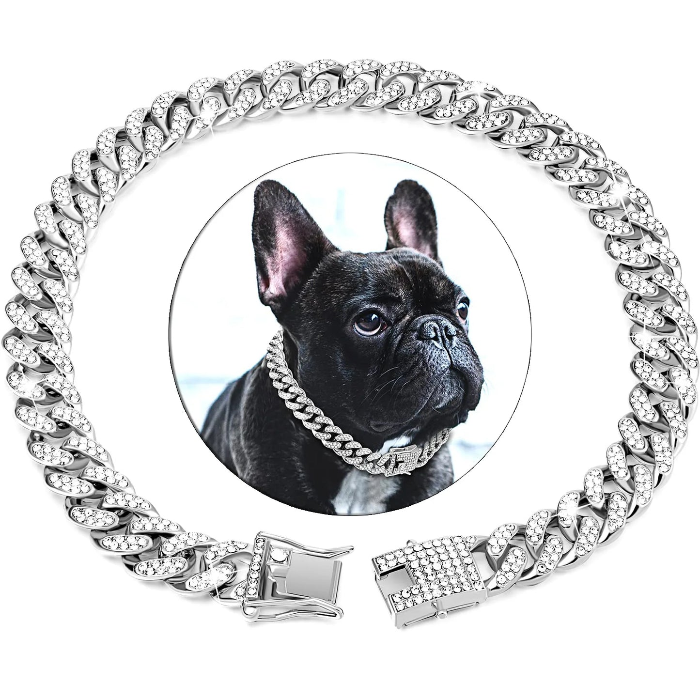 Pet Chain Diamond Cuban Collar