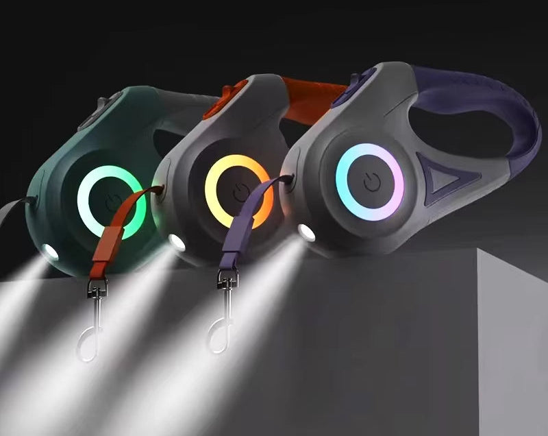 LED Retractable Pet Leash