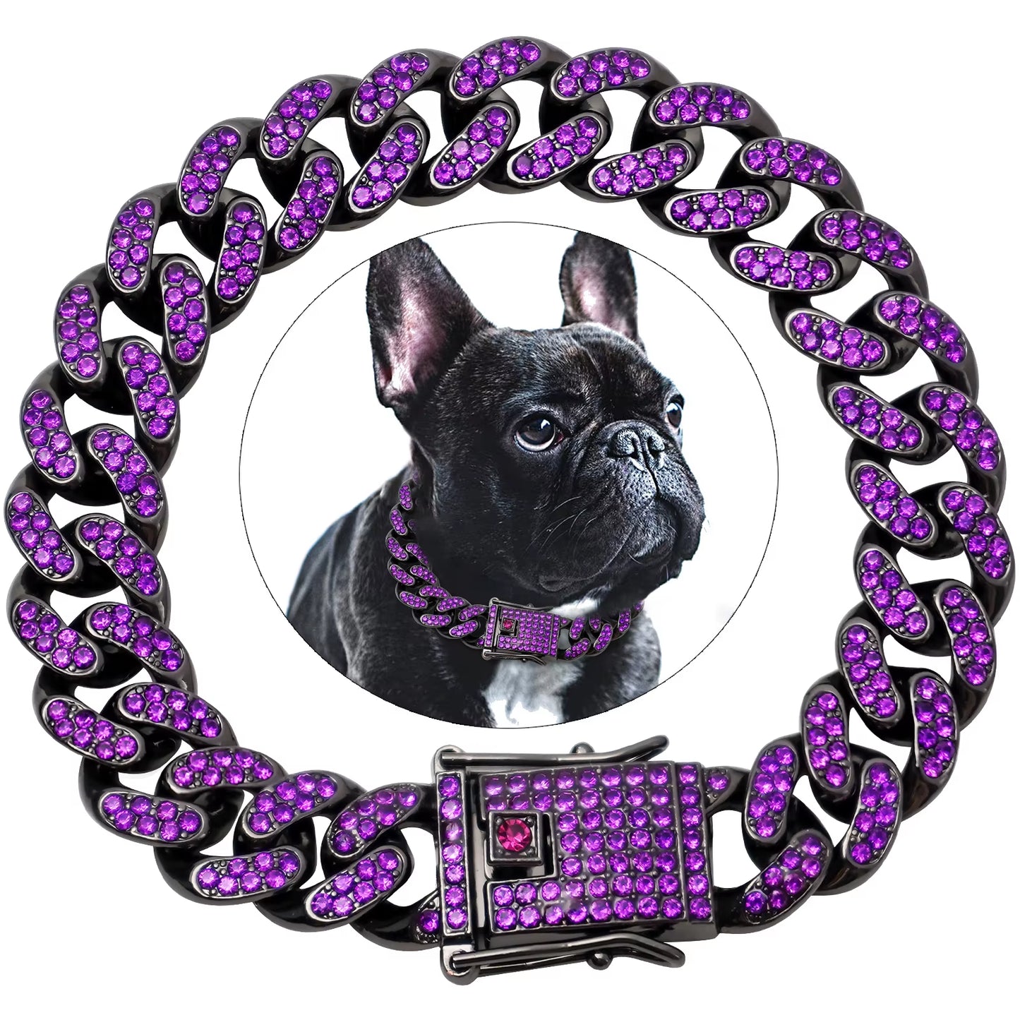Pet Chain Diamond Cuban Collar